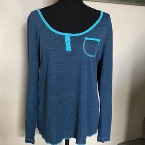 Blue Striped Top